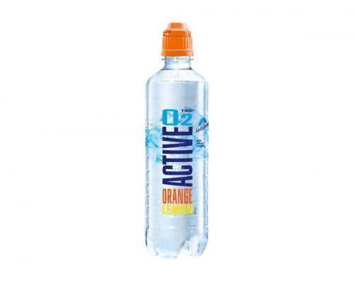 Active O2, okus pomaranča - limona, voda z dodanim naravnim kisikom, 500ml