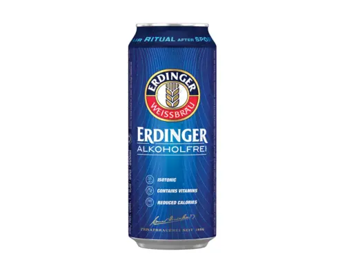 Erdinger Alkoholfrei brezalkoholno pivo, v pločevinki, 500 ml