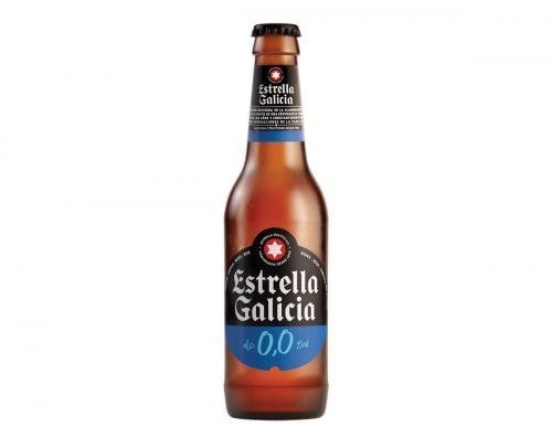 Estrella Galicia brezalkoholno pivo 0,0%, v steklenici, 330 ml