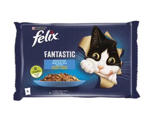 Felix Fantastic - mokra hrana za odrasle mačke, 4x85g