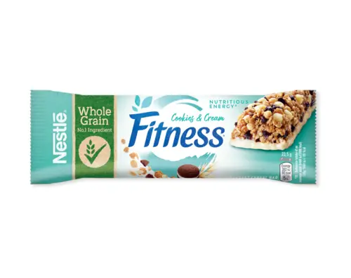Fitness Cookie & Cream žitna ploščica, 23,5g