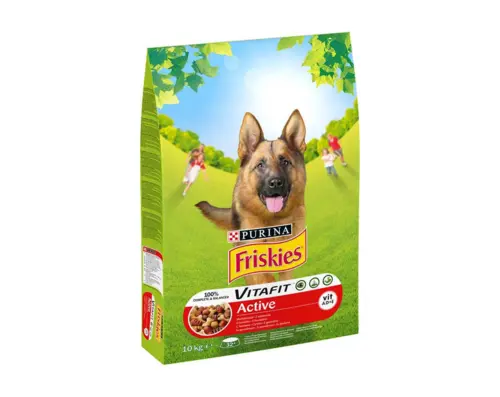 Friskies Active - suha hrana za odrasle pse, 10kg