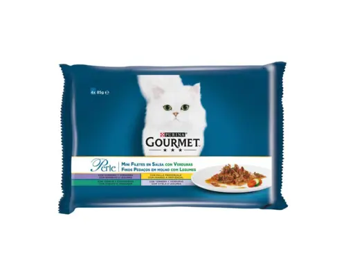 Gourmet Perle mokra hrana za odrasle mačke, 4x85g