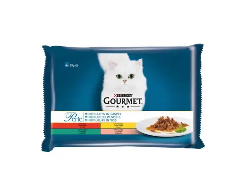 Gourmet Perle mokra hrana za odrasle mačke, 4x85g