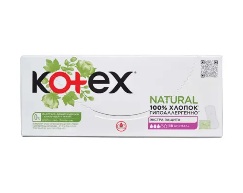 Kotex Natural Normal + Protect 18/1