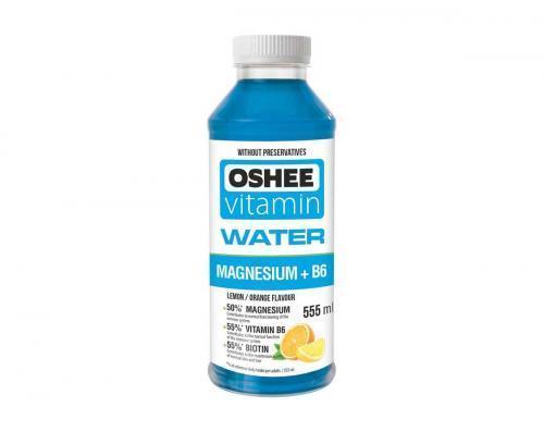 Oshee VITAMIN WATER z okusom limone in pomaranče, magnezij+B6, 555ml