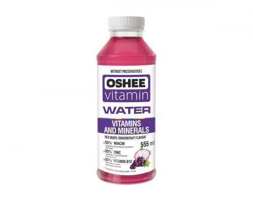 Oshee VITAMIN WATER z okusom rdečega grozdja in pitaje, vitamini in minerali, 55